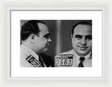 Al Capone Mug Shot 1931 Horizontal - Framed Print