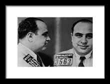 Al Capone Mug Shot 1931 Horizontal - Framed Print