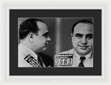 Al Capone Mug Shot 1931 Horizontal - Framed Print