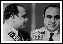 Al Capone Mug Shot 1931 Horizontal - Framed Print