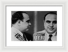 Al Capone Mug Shot 1931 Horizontal - Framed Print
