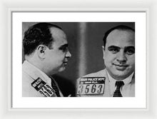 Al Capone Mug Shot 1931 Horizontal - Framed Print