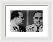 Al Capone Mug Shot 1931 Horizontal - Framed Print