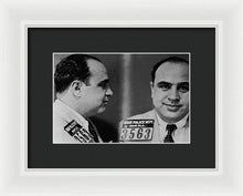 Al Capone Mug Shot 1931 Horizontal - Framed Print