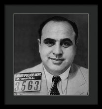 Al Capone Mug Shot 1931 Vertical - Framed Print