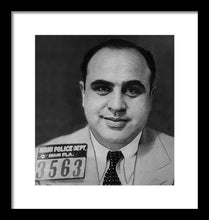 Al Capone Mug Shot 1931 Vertical - Framed Print
