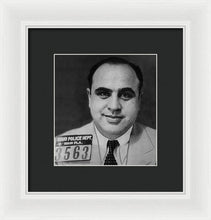 Al Capone Mug Shot 1931 Vertical - Framed Print