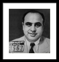 Al Capone Mug Shot 1931 Vertical - Framed Print