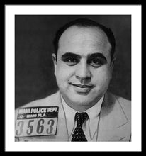 Al Capone Mug Shot 1931 Vertical - Framed Print