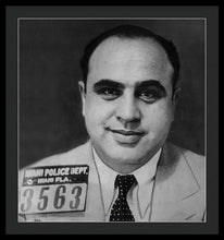Al Capone Mug Shot 1931 Vertical - Framed Print