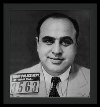 Al Capone Mug Shot 1931 Vertical - Framed Print