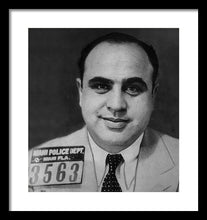 Al Capone Mug Shot 1931 Vertical - Framed Print