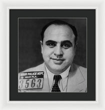 Al Capone Mug Shot 1931 Vertical - Framed Print