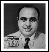 Al Capone Mug Shot 1931 Vertical - Framed Print