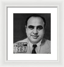 Al Capone Mug Shot 1931 Vertical - Framed Print