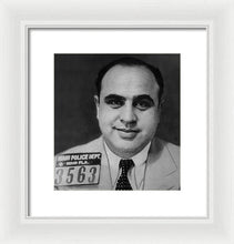 Al Capone Mug Shot 1931 Vertical - Framed Print