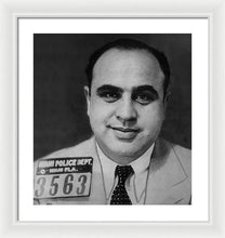 Al Capone Mug Shot 1931 Vertical - Framed Print