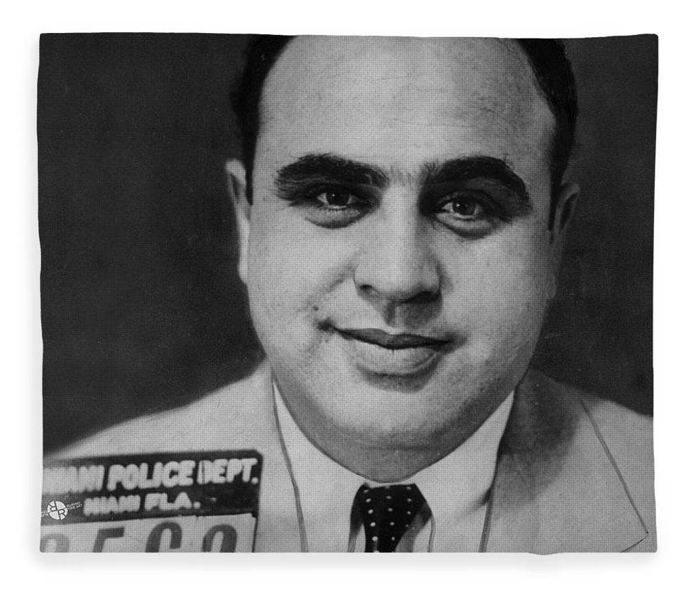 Al Capone Mug Shot 1931 Vertical - Blanket