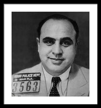 Al Capone Mug Shot 1931 Vertical - Framed Print