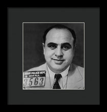Al Capone Mug Shot 1931 Vertical - Framed Print