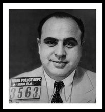Al Capone Mug Shot 1931 Vertical - Framed Print