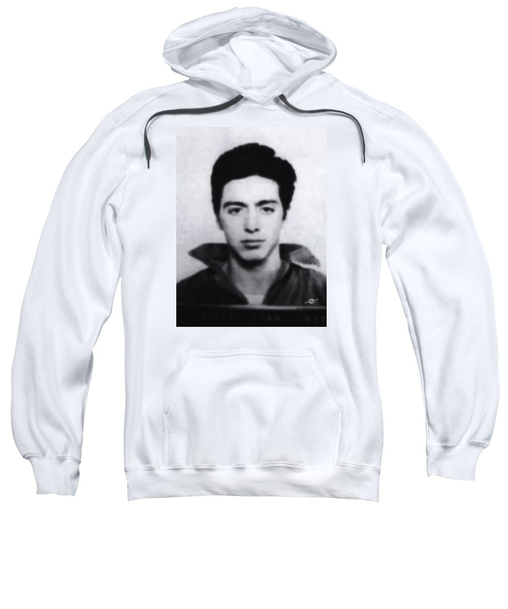 Al Pacino Mug Shot 1961 Black And Blueish  - Sweatshirt