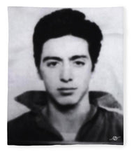 Al Pacino Mug Shot 1961 Black And Blueish  - Blanket