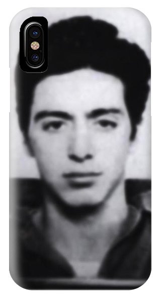 Al Pacino Mug Shot 1961 Black And Blueish  - Phone Case