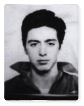 Al Pacino Mug Shot 1961 Black And Blueish  - Blanket