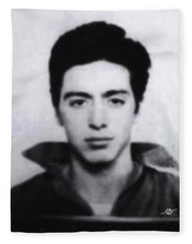 Al Pacino Mug Shot 1961 Black And Blueish  - Blanket