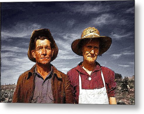 Amerikan Gothik - Metal Print