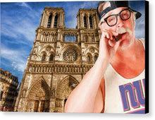 An American In Paris Notre Dame - Canvas Print