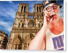 An American In Paris Notre Dame - Canvas Print