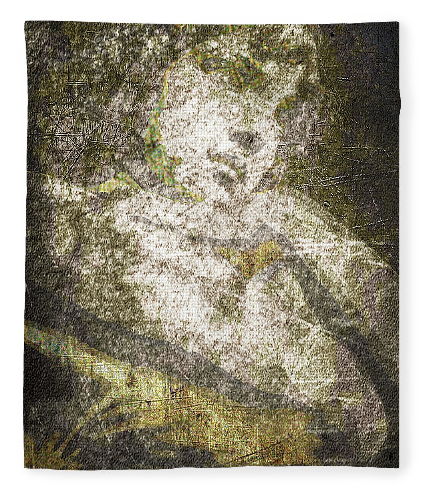 Angel In Bronze And Copper - Blanket