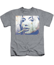 Silver Screen Angelina Jolie Smoking - Kids T-Shirt