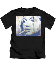 Silver Screen Angelina Jolie Smoking - Kids T-Shirt