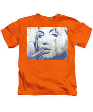 Silver Screen Angelina Jolie Smoking - Kids T-Shirt