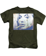 Silver Screen Angelina Jolie Smoking - Kids T-Shirt