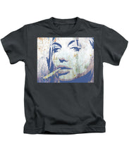 Silver Screen Angelina Jolie Smoking - Kids T-Shirt