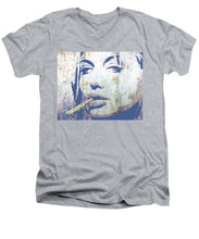 Silver Screen Angelina Jolie Smoking - Men's V-Neck T-Shirt