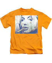 Silver Screen Angelina Jolie Smoking - Kids T-Shirt