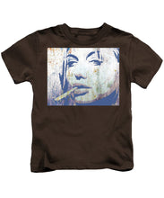 Silver Screen Angelina Jolie Smoking - Kids T-Shirt