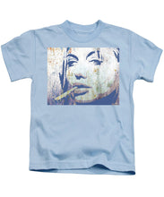 Silver Screen Angelina Jolie Smoking - Kids T-Shirt