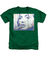 Silver Screen Angelina Jolie Smoking - Kids T-Shirt