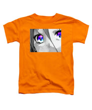 Anime Girl Eyes 2 Black And White Blue Eyes 2 - Toddler T-Shirt