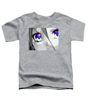 Anime Girl Eyes 2 Black And White Blue Eyes 2 - Toddler T-Shirt