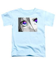 Anime Girl Eyes 2 Black And White Blue Eyes 2 - Toddler T-Shirt