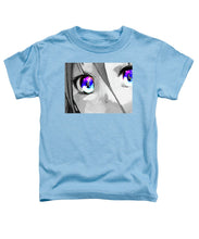 Anime Girl Eyes 2 Black And White Blue Eyes 2 - Toddler T-Shirt