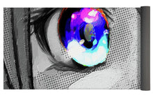 Anime Girl Eyes 2 Black And White Blue Eyes 2 - Yoga Mat