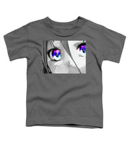 Anime Girl Eyes 2 Black And White Blue Eyes 2 - Toddler T-Shirt
